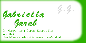 gabriella garab business card